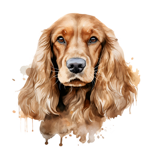 English Cocker Spaniel (1) Poster Canvas Print Art Painting Decor Reprint wall A