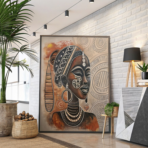 The Face of African Tradition Digital Printable Art African Wall Art Tribal Art The Face of African Tradition Digital Printable Art African Wall Art Tribal Art