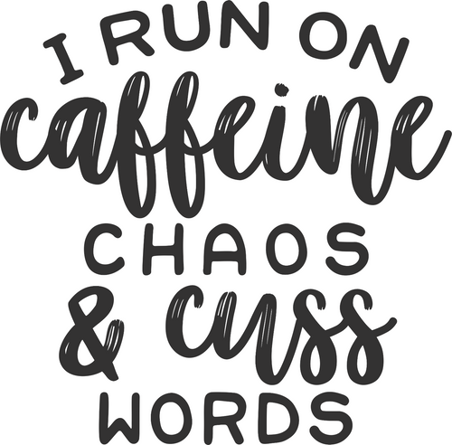 Caffeine and Chaos (2) Poster Canvas Movie Film Print A0 A1 A2 A3 A4 A5 A6 Art W