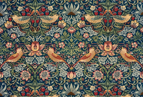 strawberry-thief-thrushes-william-morris-fotor-SOURCE Poster Canvas Movie Film P