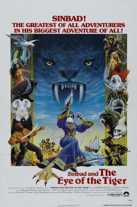 Sinbad and the Eye of the Tiger (1977)_0 Poster Canvas Movie Film Print A0 A1 A2