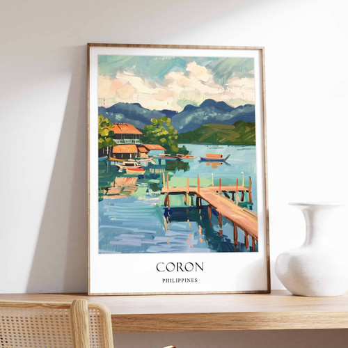 5_Coron Poster, Palawan Poster, Philippines Poster, Asian Poster, Coron Palawan