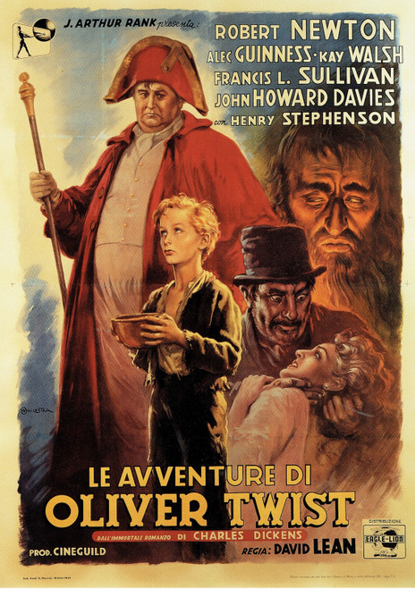 Oliver Twist - Italian 1948 Poster Canvas Movie Film Print A0 A1 A2 A3 A4 A5 A6