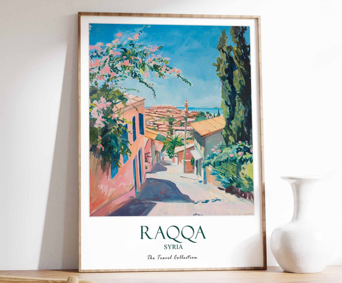 3_Raqqa Print, Raqqa Travel Poster, Middle East Travel Print, Islamic Decor, Gif