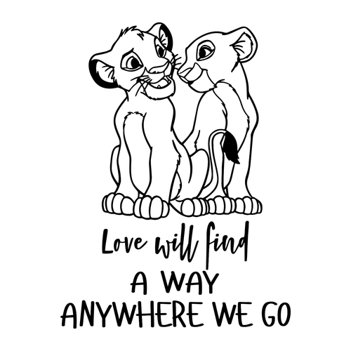 Love will find a way anywhere we go Poster Canvas Movie Film Print A0 A1 A2 A3 A