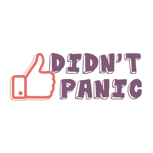 50_I Didn't Panic. Motivational Quotes. Quarantine Poster Canvas Movie Film Prin