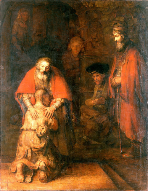 REMBRANDT Harmenszoon van RIJN - The Return of the Prodigal Son 2 Poster Canvas