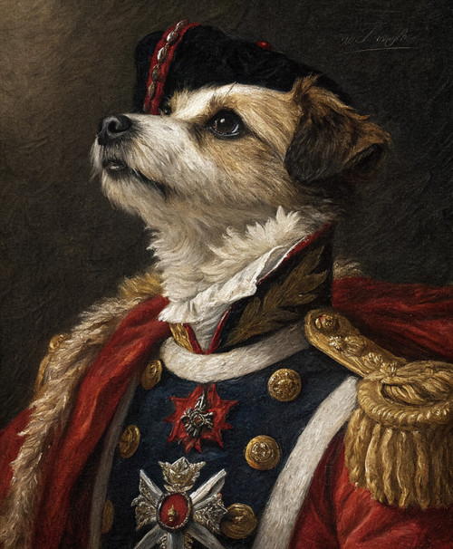 Emperor Pet PortraitDigital ArtPet Portrait Art DesignRoyal Pet PortraitRenaissa