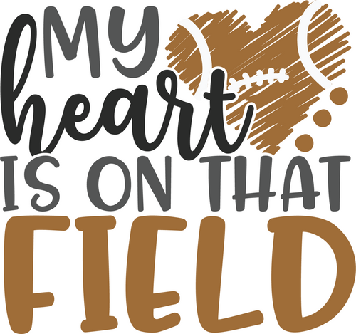 My heart is on that field football Poster Canvas Movie Film Print A0 A1 A2 A3 A4
