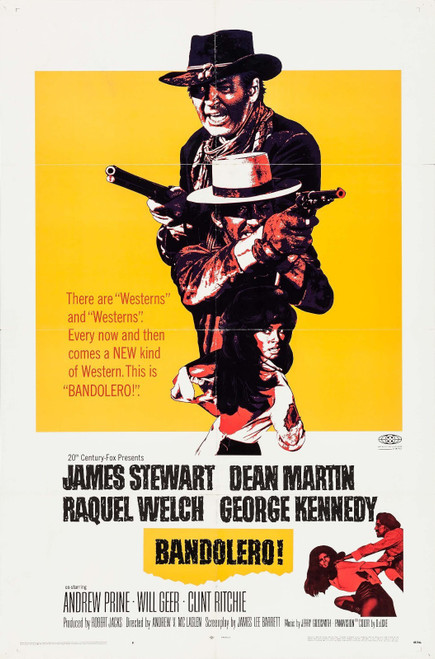Bandolero! (1968)_1 Movie Film Poster Canvas iconic design