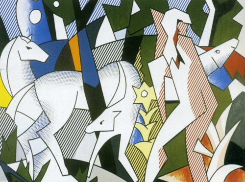 1980 Roy Lichtenstein Scene de foret Forest Scene American painting Art Gallery 1980 Roy Lichtenstein Scene de foret Forest Scene American painting Art Gallery