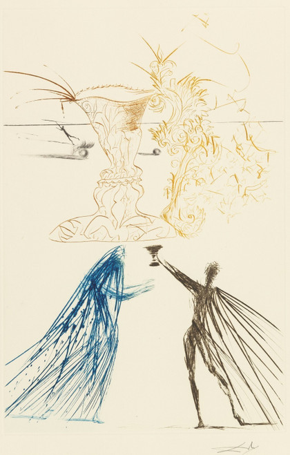 SALVADOR DALÍ Tristan and Iseult Picture 1 Poster Canvas Movie Film Print A0 A1