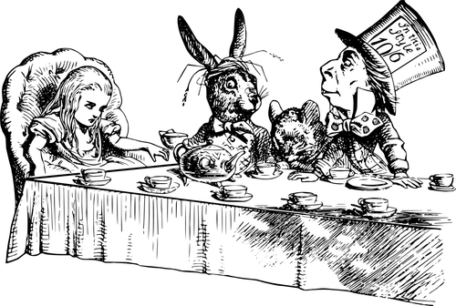 Alice_s Tea Party (6) Poster Canvas Movie Film Print A0 A1 A2 A3 A4 A5 A6 Art Wa
