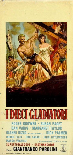 Ten Gladiators 01 Poster Canvas Movie Film Print A0 A1 A2 A3 A4 A5 A6 Art Wall D