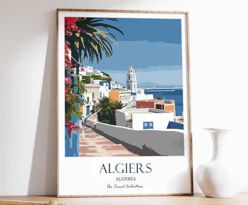 2_Algiers Print, Algiers Travel Poster, Algeria Travel Print, Islamic Decor, Gif