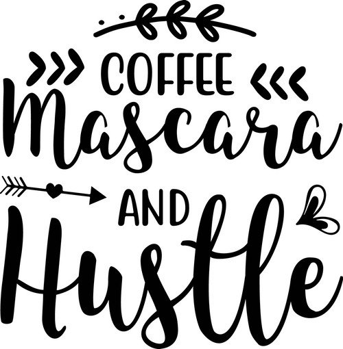 Coffee Mascara and Hustle Poster Canvas Movie Film Print A0 A1 A2 A3 A4 A5 A6 Ar