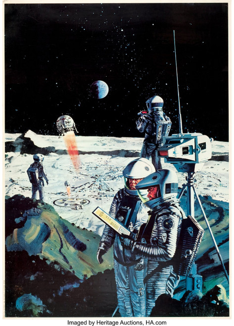 2001 A Space Odyssey (MGM, 1968). Special Promotional Italian Foglios (3B Poster