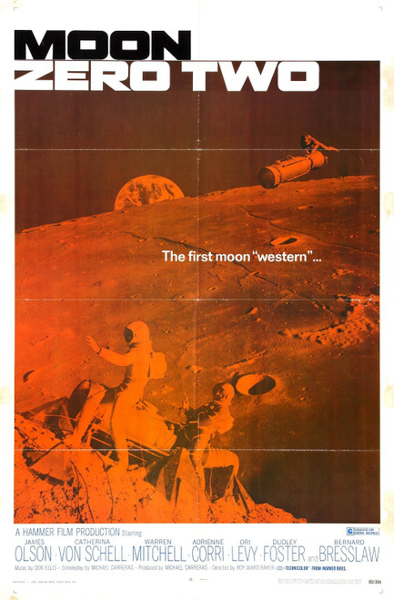 Moon Zero Two 01 Poster Canvas Movie Film Print A0 A1 A2 A3 A4 A5 A6 Art Wall De
