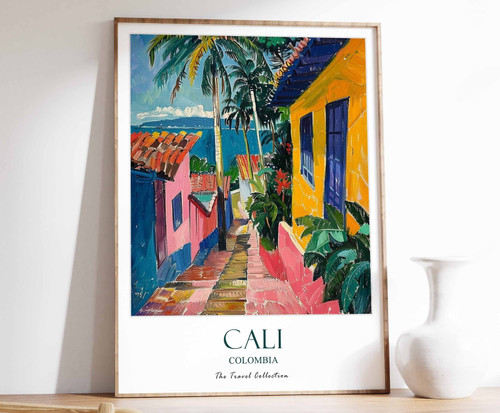 9_Cali Print, Cali Travel Poster, Latin Travel Print, Tropical Decor, Botanical
