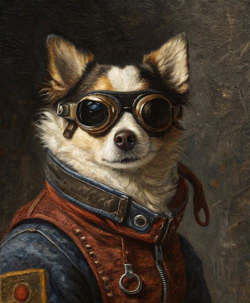 Astronaut Pet PortraitRenaissance Pet Portrait from PhotoCustom Funny Canvas Roy
