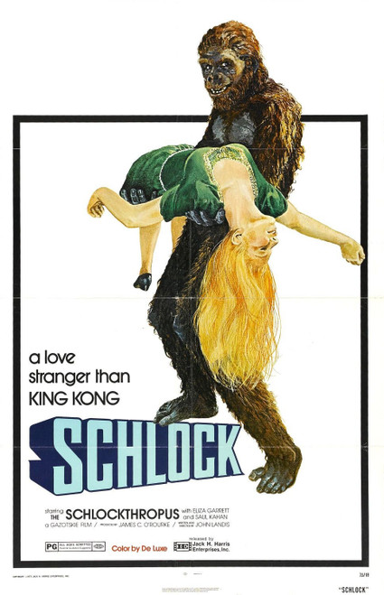 Schlock (1973)_0 Poster Canvas Movie Film Print A0 A1 A2 A3 A4 A5 A6 Art Wall De