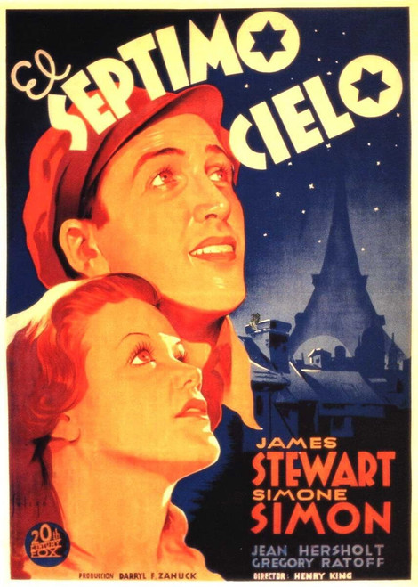 Seventh Heaven (1937)_2 Poster Canvas Movie Film Print A0 A1 A2 A3 A4 A5 A6 Art