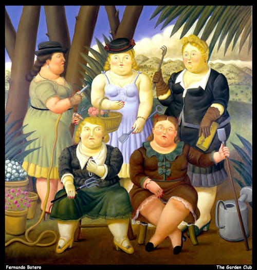 fernando-botero---the-garden-club_11019752115_o(1) Poster Canvas Movie Film Prin