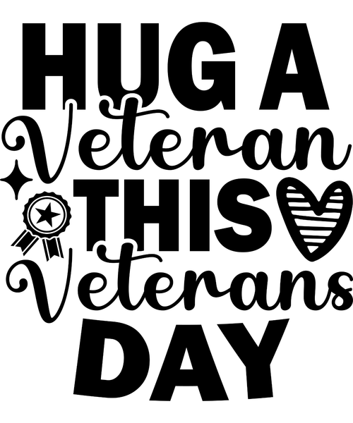 Hug a veteran this veterans day-01 Poster Canvas Movie Film Print A0 A1 A2 A3 A4