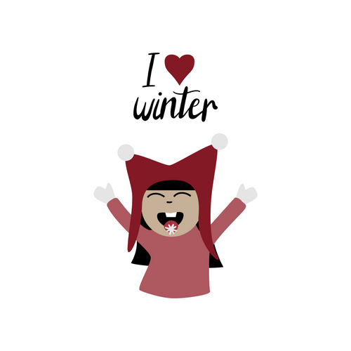 Girl I Love Winter Poster Canvas Movie Film Print A0 A1 A2 A3 A4 A5 A6 Art Wall