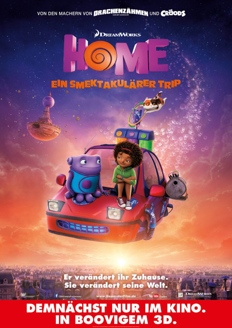 Home (2015)_3 Movie Film Poster Canvas iconic design