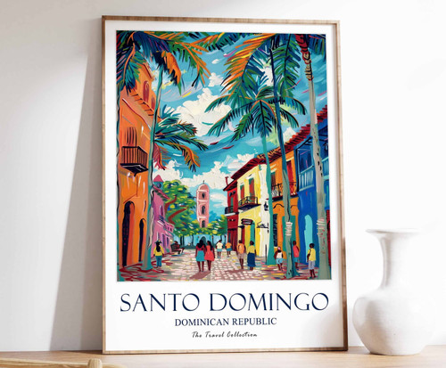 3_Santo Domingo Print, Santo Domingo Travel Poster, Dominican Republic Travel Ar