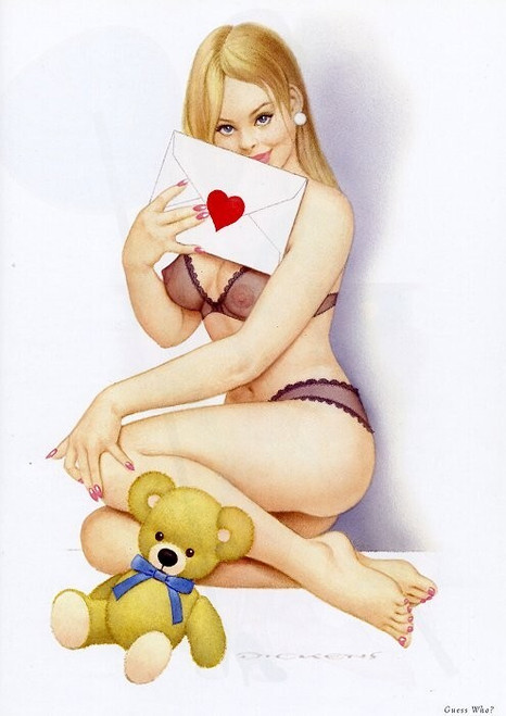 Archie_Dickens_Pin-Up_Art040 Poster Canvas Print Art Painting Decor Reprint wall