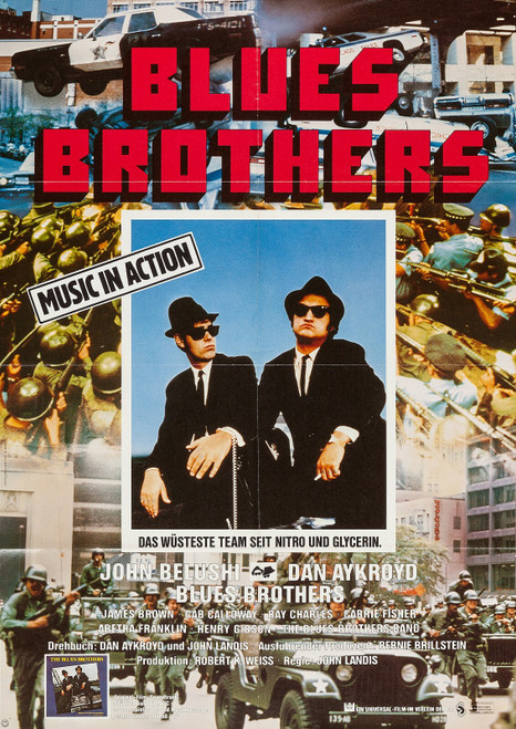 The Blues Brothers (1980)_4 Poster Canvas Movie Film Print A0 A1 A2 A3 A4 A5 A6