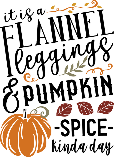 flannel-leggings-and-pumpkin-spice Poster Canvas Movie Film Print A0 A1 A2 A3 A4