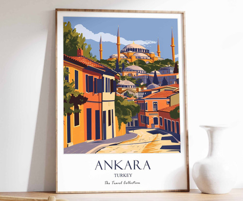 10_Ankara Print, Ankara Travel Poster, Turkey Travel Print, Islamic Decor, Gift