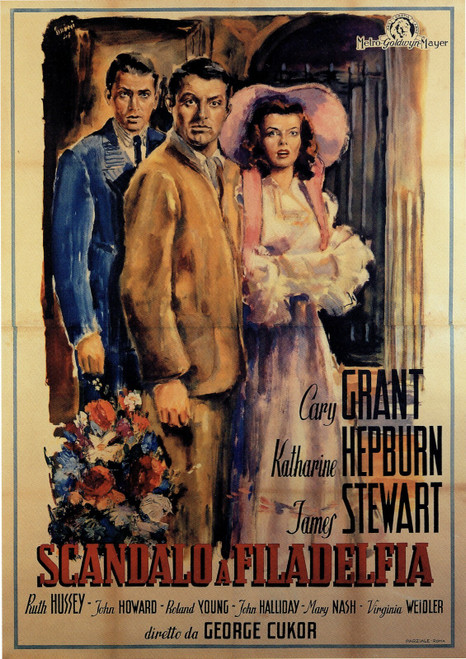 The Philadelphia Story -Italian- 1940 Poster Canvas Movie Film Print A0 A1 A2 A3