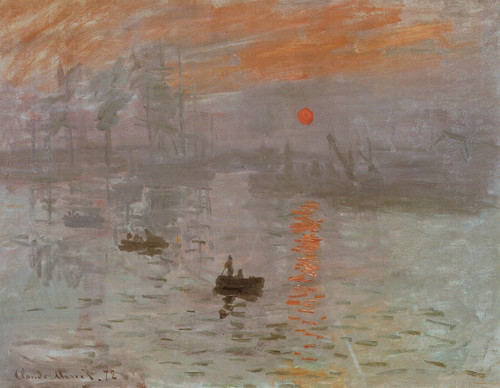 Claude Monet - Impression Sun Rising Version 2 1873 Poster Canvas Movie Film Pri