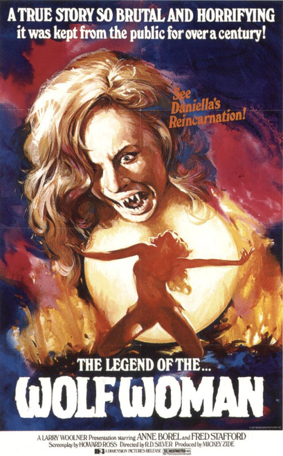 Legend Of The Wolf Woman 01 Poster Canvas Movie Film Print A0 A1 A2 A3 A4 A5 A6