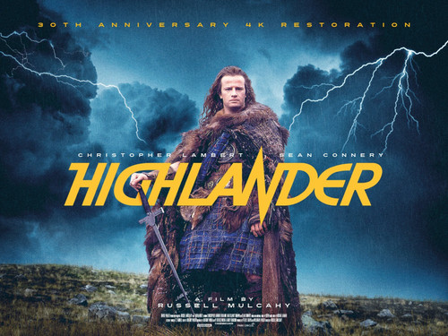 Highlander (1986)_3 Movie Film Poster Canvas iconic design