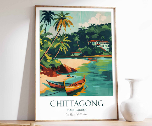 1_Chittagong Print, Chittagong Travel Poster, Middle East Travel Print, Islamic