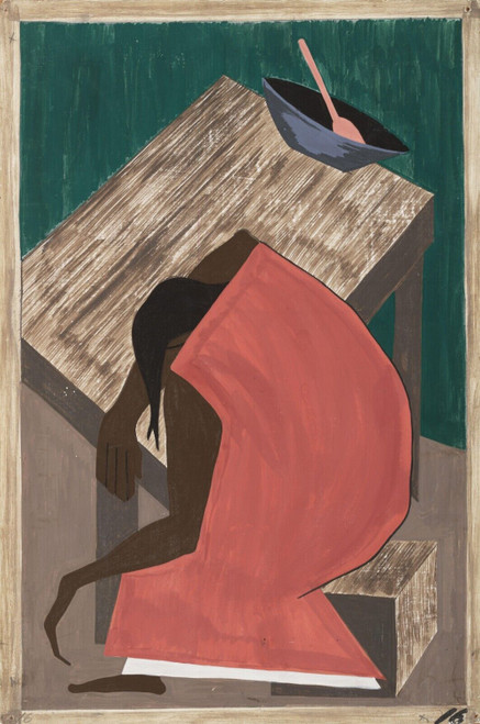 Jacob Lawrence - Although the Negro was used to lynching, he found this an oppor
