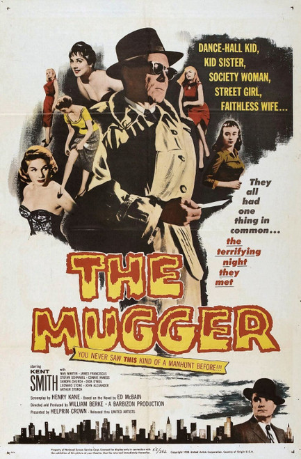 The Mugger (1958)_0 Poster Canvas Movie Film Print A0 A1 A2 A3 A4 A5 A6 Art Wall