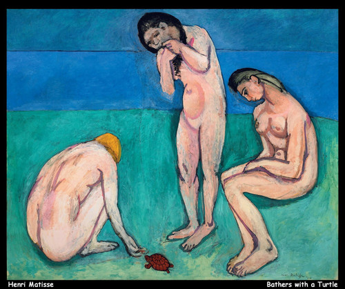 henri-matisse---bathers-with-a-turtle_11120641684_o(1) Poster Canvas Movie Film