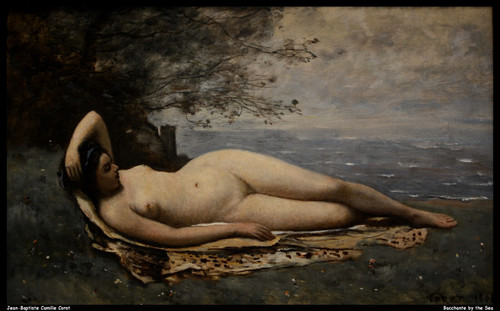 jean-baptiste-camille-corot---bacchante-by-the-sea--jpb_20648427621_o(1) Poster