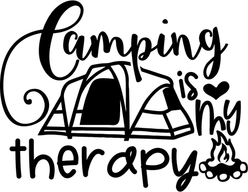 camping_is_my_therapy Poster Canvas Movie Film Print A0 A1 A2 A3 A4 A5 A6 Art Wa