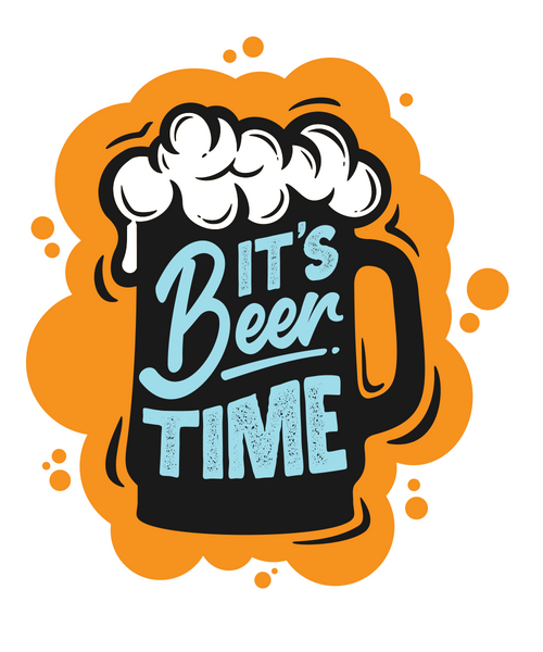 It's Beer Time Poster Canvas Movie Film Print A0 A1 A2 A3 A4 A5 A6 Art Wall Deco