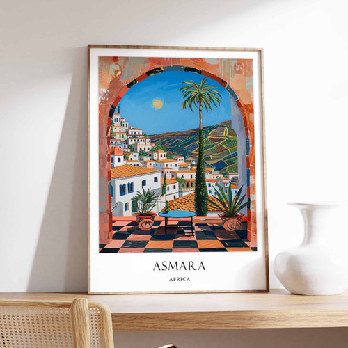 20_Asmara Poster, Eritrea Decor, Eritrea Art, African Wall Art, Africa Travel Po