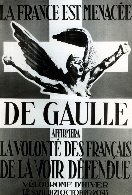 1950 RPF La France est menacée, De Gaulle affirmera la Volonté des Français L