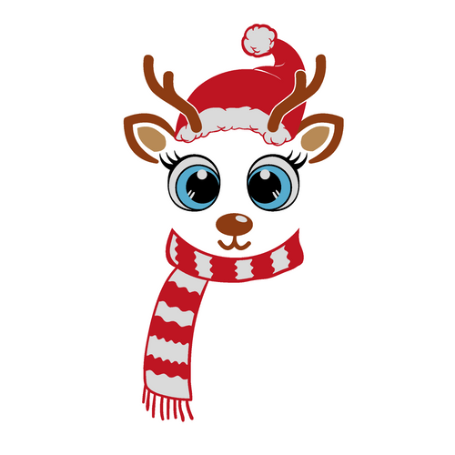 Girl-Reindeer- 10 Poster Canvas Movie Film Print A0 A1 A2 A3 A4 A5 A6 Art Wall D