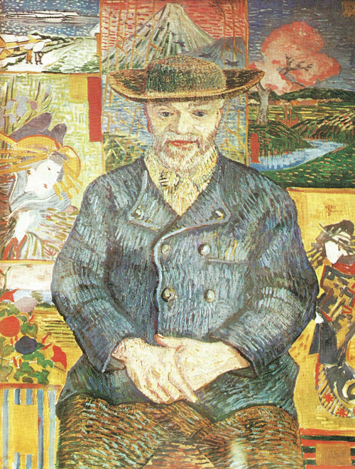 Vincent Van Gogh - Portrait of Pere Tanguy 1887 Poster Canvas Movie Film Print A